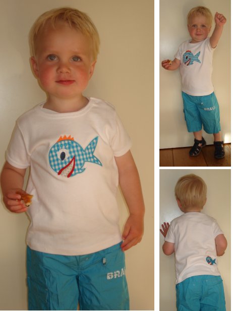 Tim met piranja shirt f 175