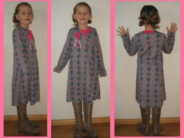 Daniek met overslag jurkje f 190