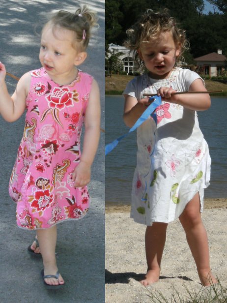 Jaimy met jurk Muriel en Anna